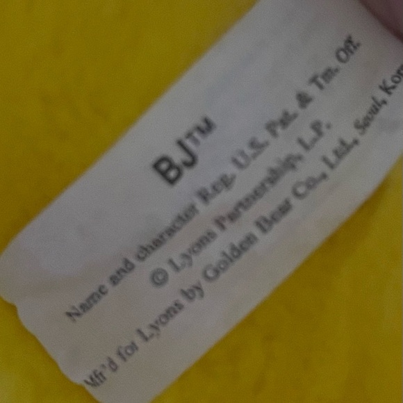 Vintage 1993 BJ the Yellow Protoceratops - Picture 10 of 11